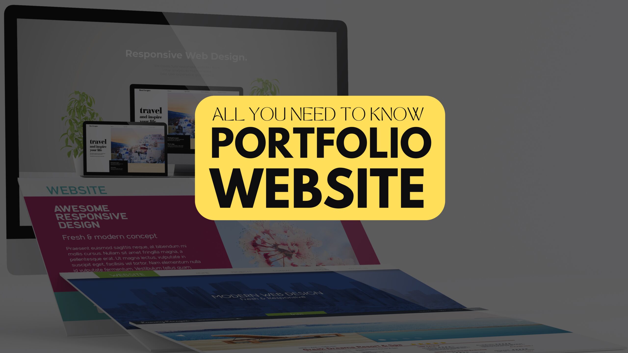 Portfolio website guide step by step