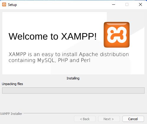 installation of  Xampp  is completed