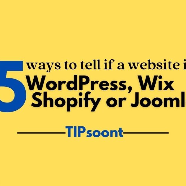 How to tell if a website is WordPress or Joomla