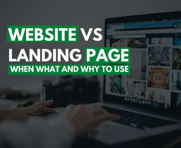 Website vs landing page | When, what, and why to use