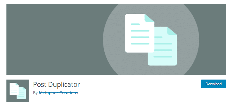 Post Duplicator for dublicate posts or pages