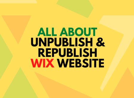 All About deleting and republishing the Wix Website