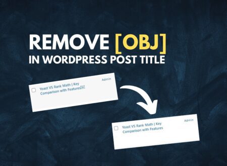 How to Remove Obj in a Box in WordPress Post Title