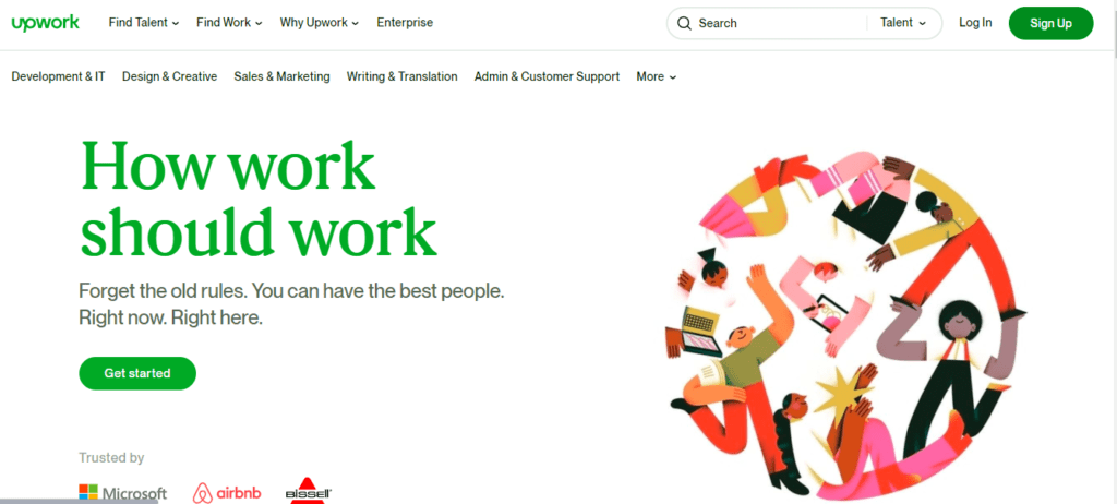 upwork.co - a secure site for freelancers to sell services