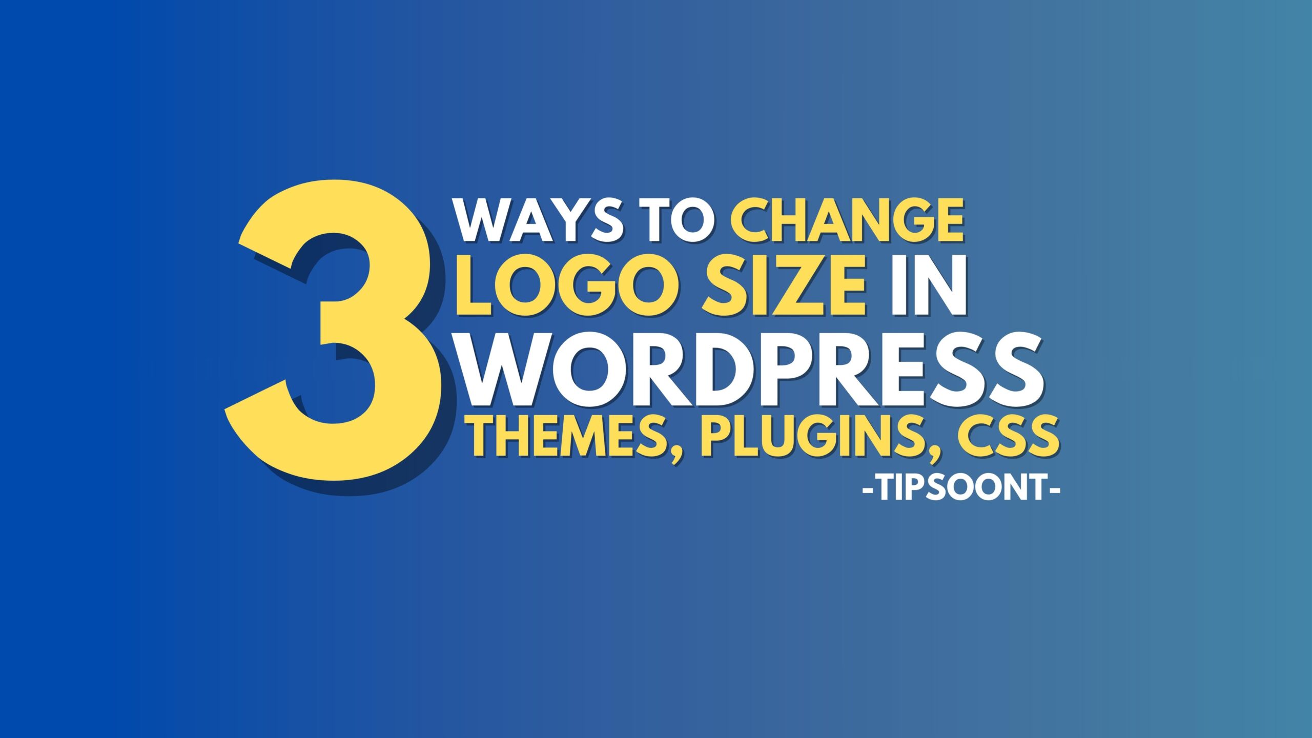 How To Change The Logo Size In WordPress theme Plugin Custom CSS 