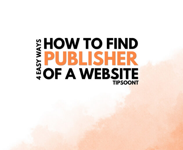 How to Find Publisher of a Website