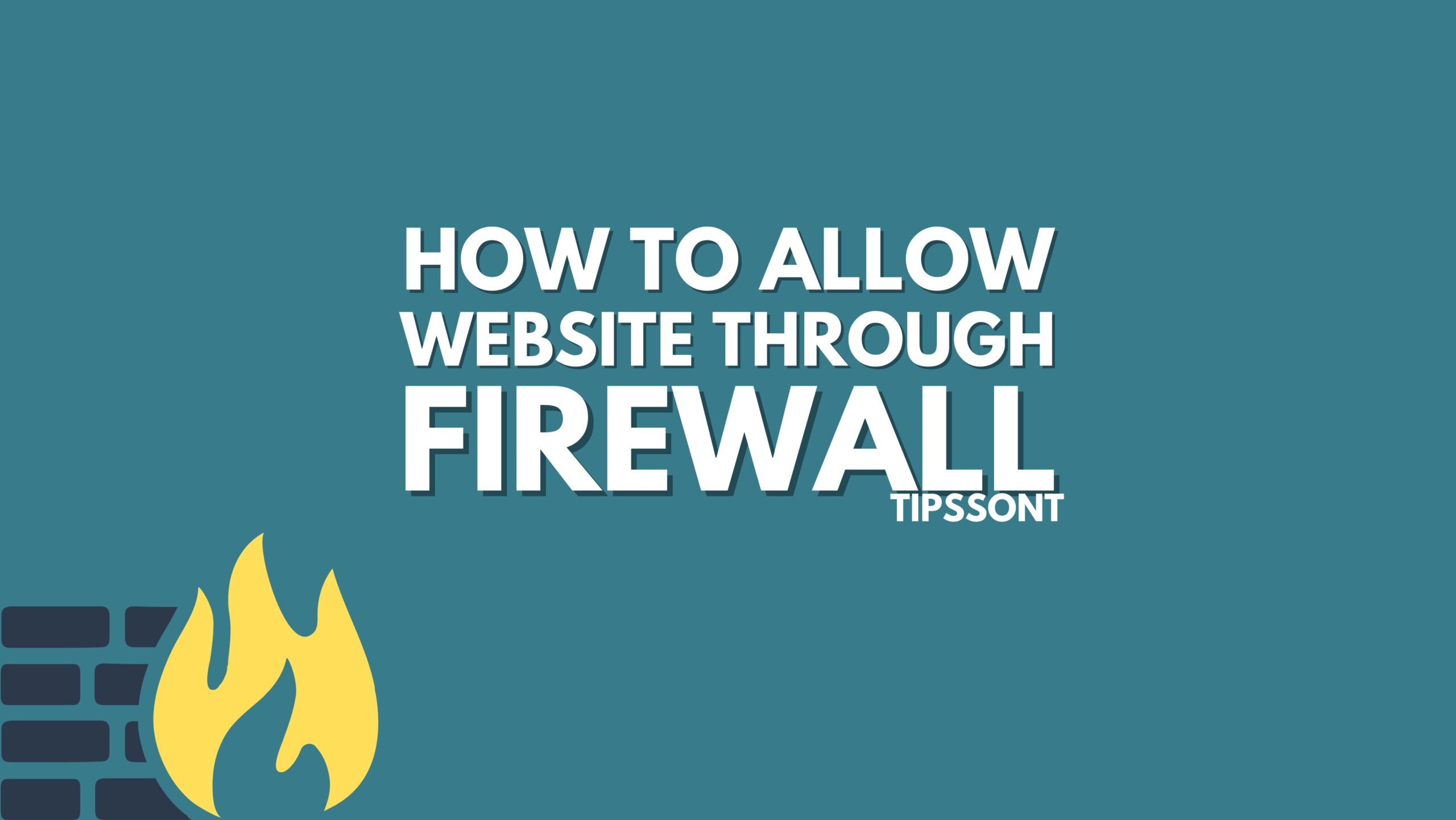 allow website through firewall