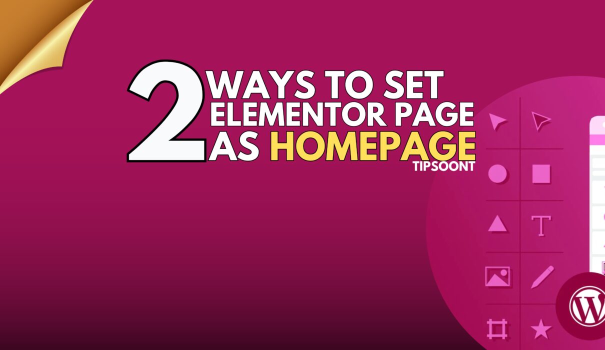 Set Up an customized page by Elementor as Your site Home page