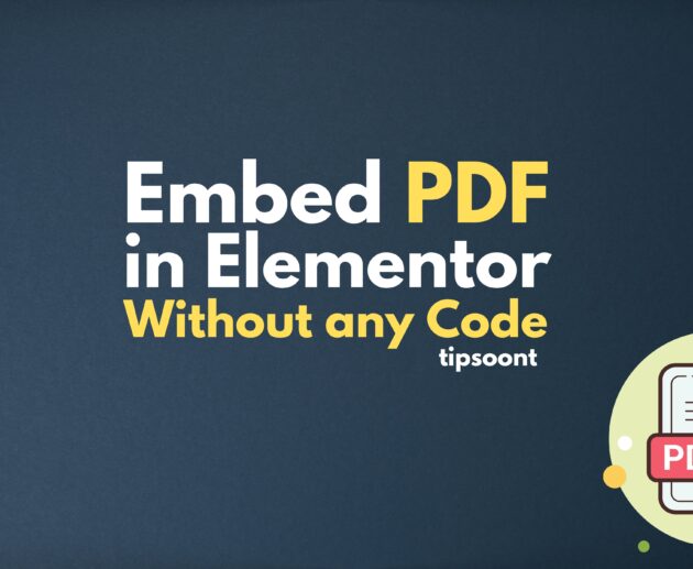 Embed PDF in Elementor Without Even Writing a Single Code