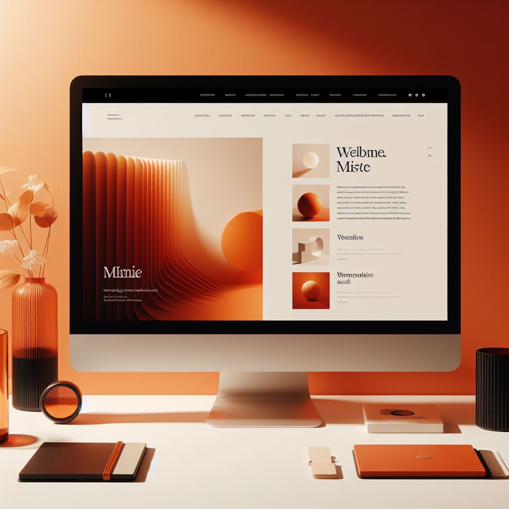 orange colored website 