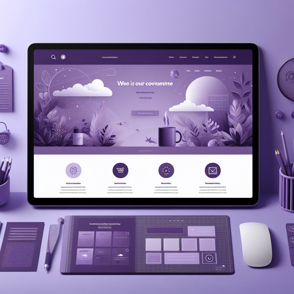 Purple Colored Website