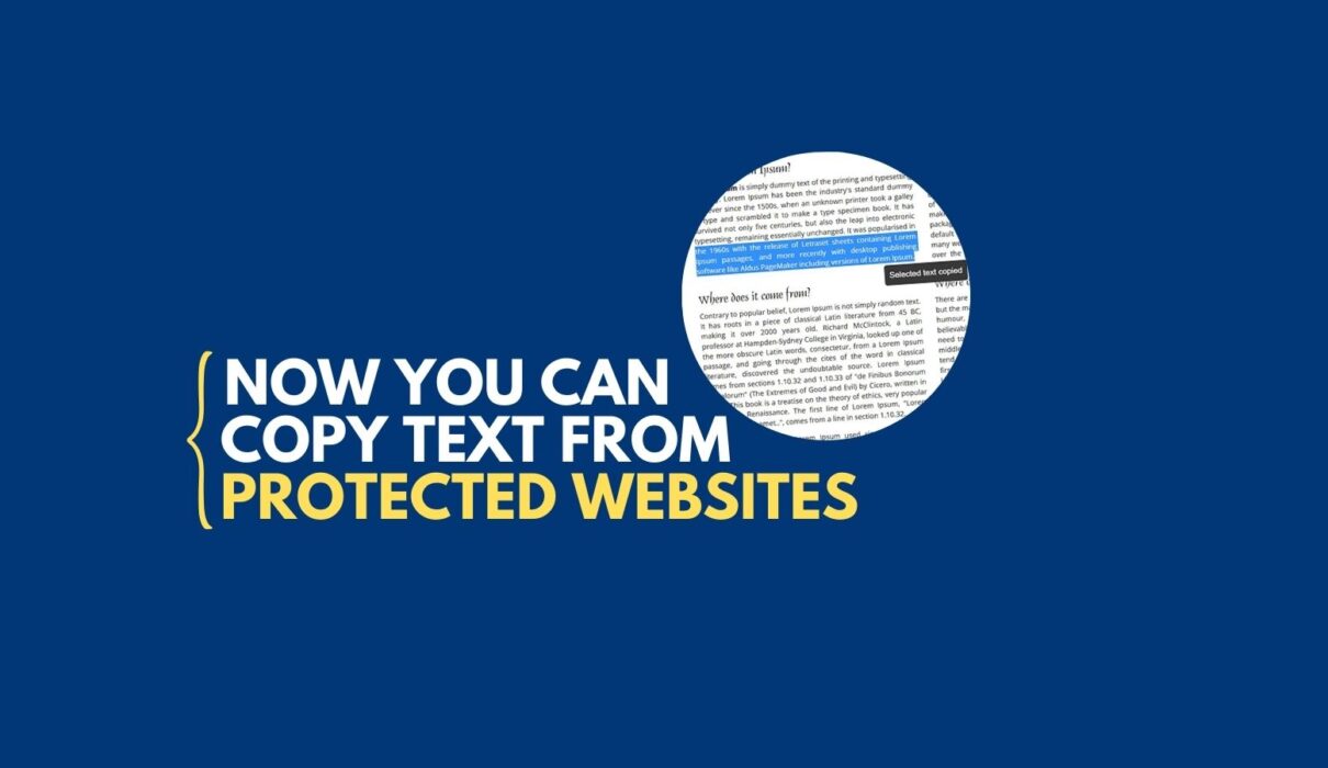 11 Ways to Copy Text From Protected Websites Online