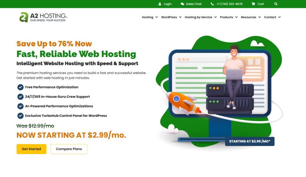 a2 hosting a web hosting company