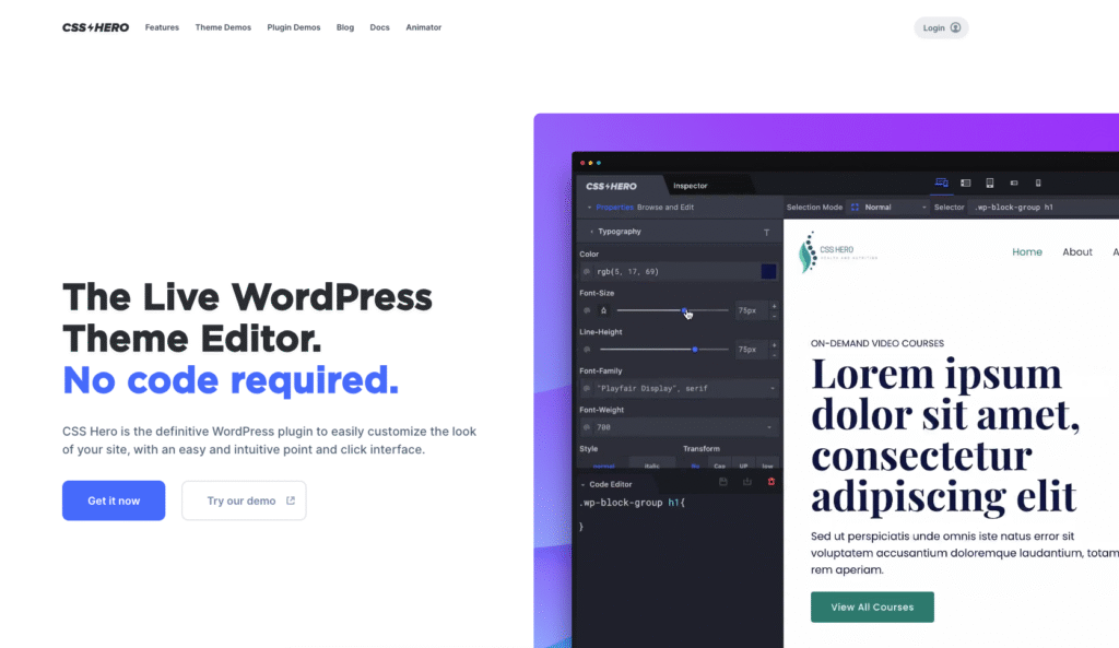 CSS Hero WordPress Plugin