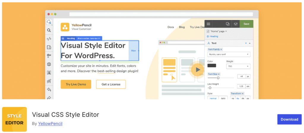 Yellow Pencil WordPress Plugin